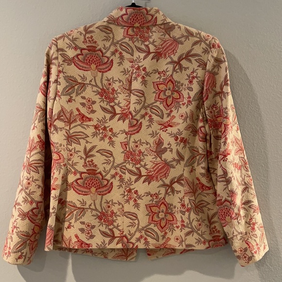 Talbots cotton/silk blend printed blazer - Picture 2 of 10